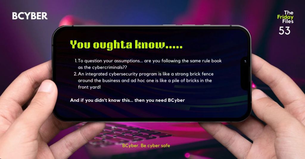 You Oughta Know..... - BCyber