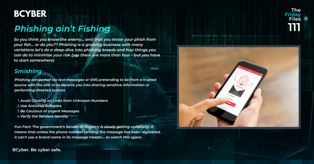 Phishing ain’t Fishing