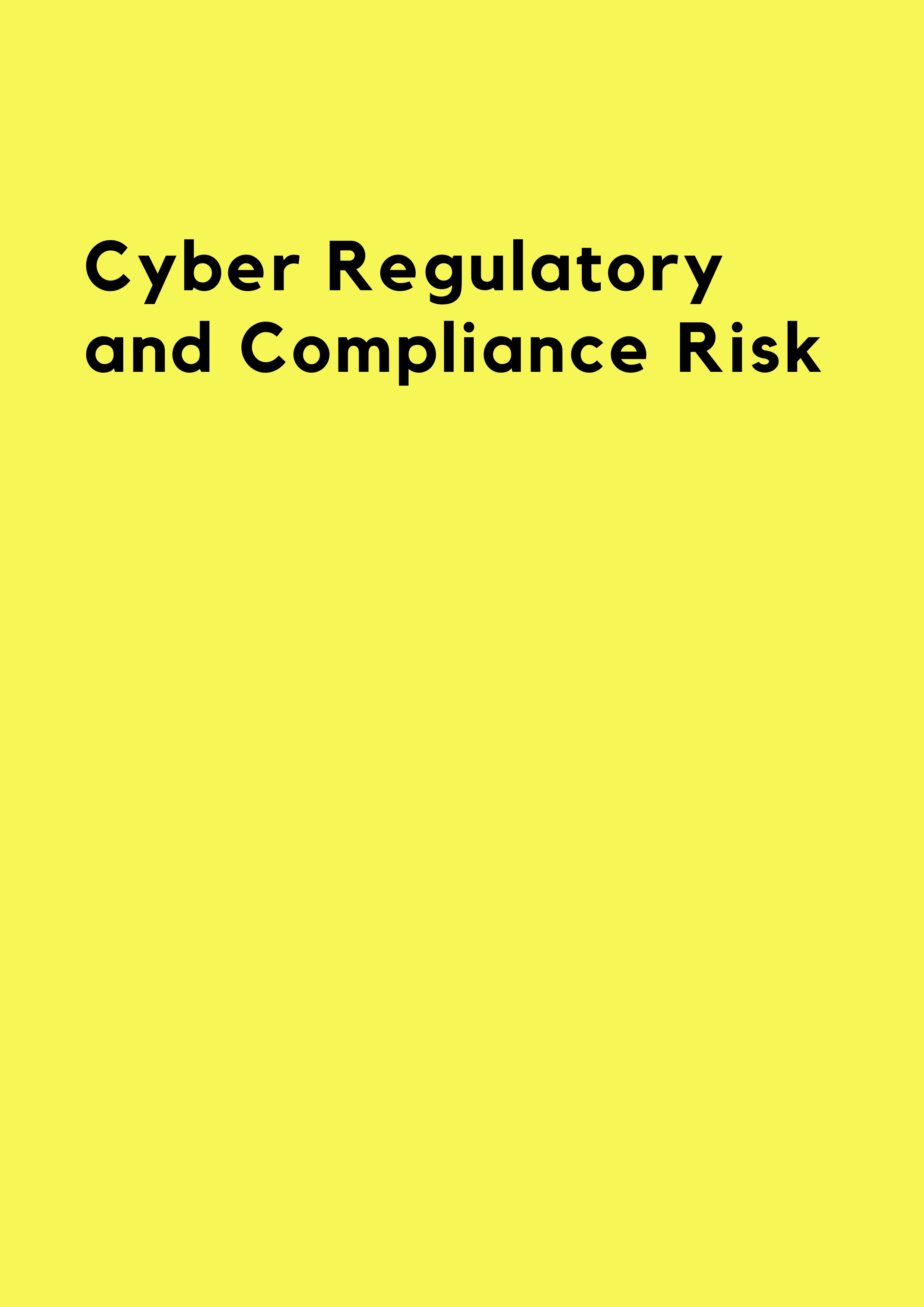 Compliance Risk Overview