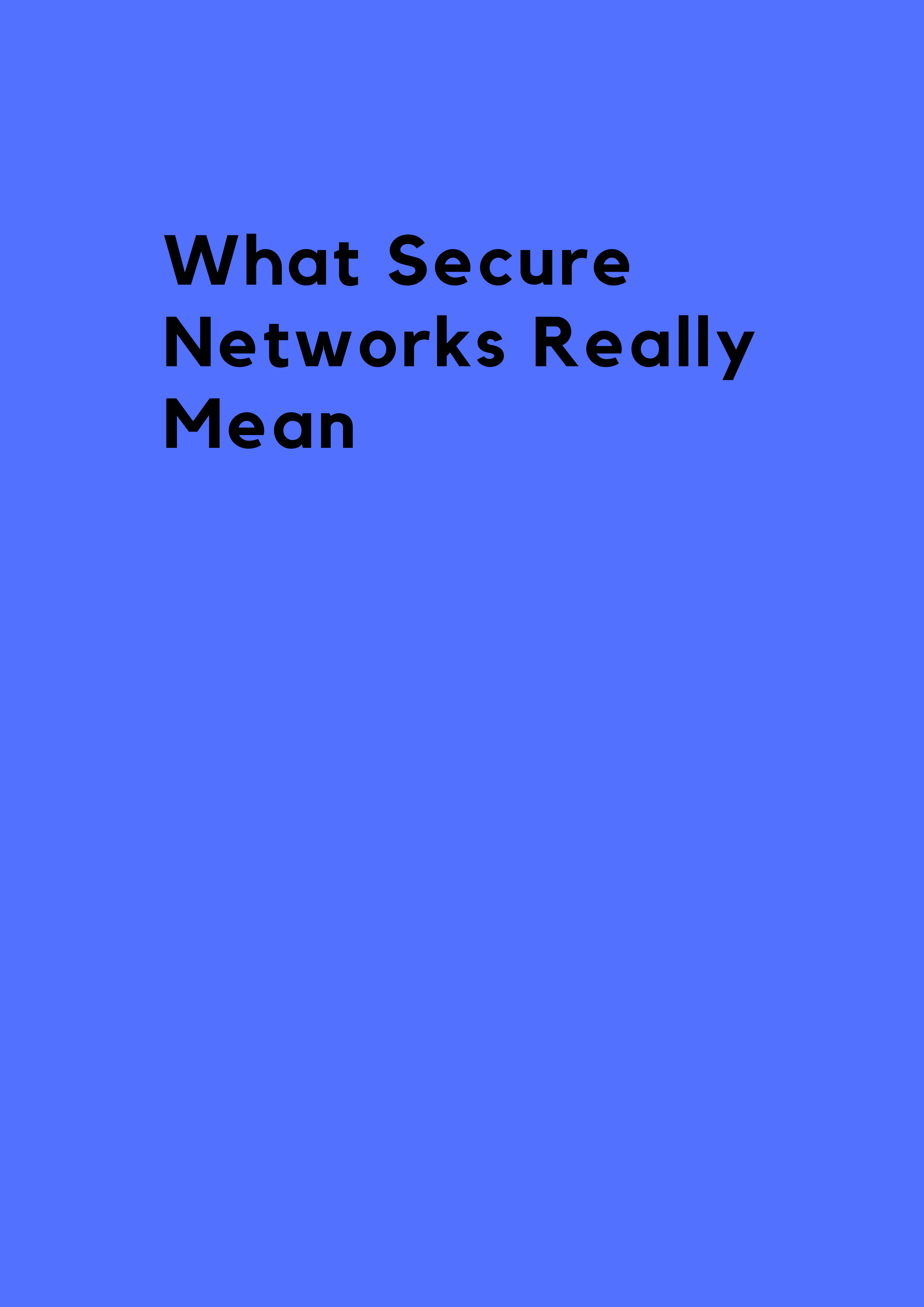 Secure network