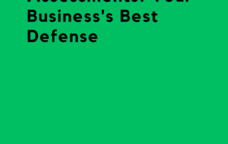 A business professional reviewing a cybersecurity assessment report, emphasizing the critical importance of independent evaluations.