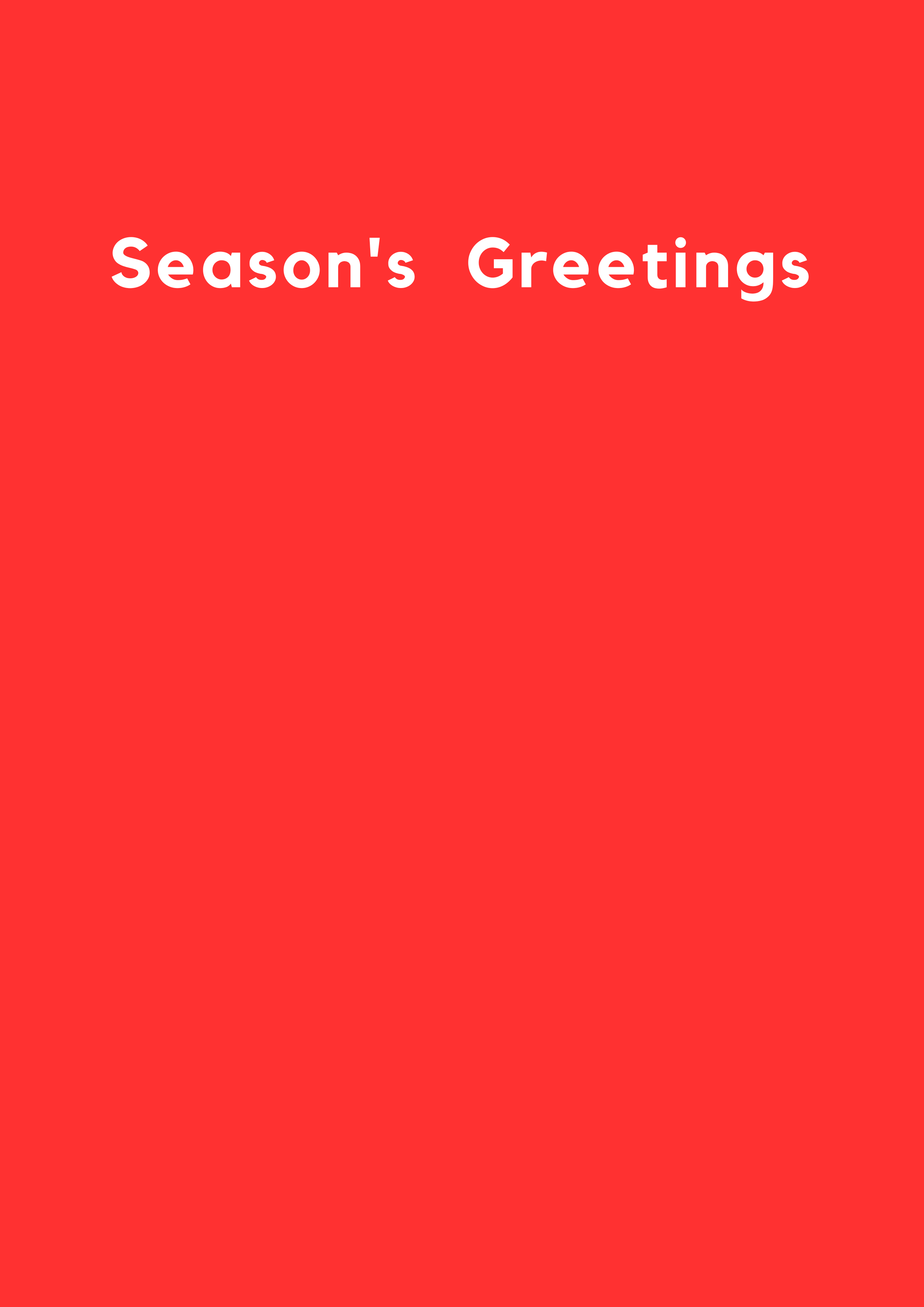 Season's Greetings