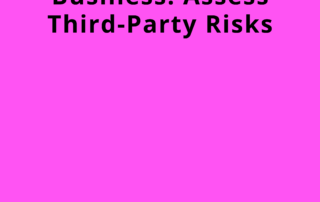 A cybersecurity professional analyzing third-party risk assessment data on a digital dashboard.